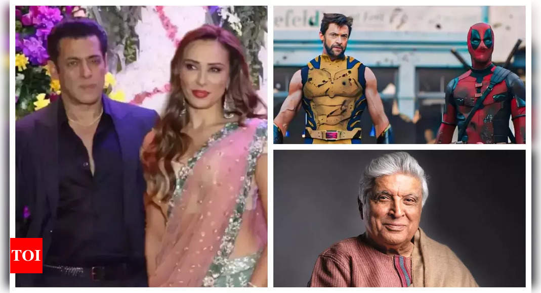 ‘Deadpool and Wolverine’ advance booking crosses Rs 10.3 cr in 2 days, Javed Akhtar takes a dig at Ranbir Kapoor starrer Animal, Salman Khan hosts birthday bash for Iulia Vantur: Top 5 entertainment news of the day |